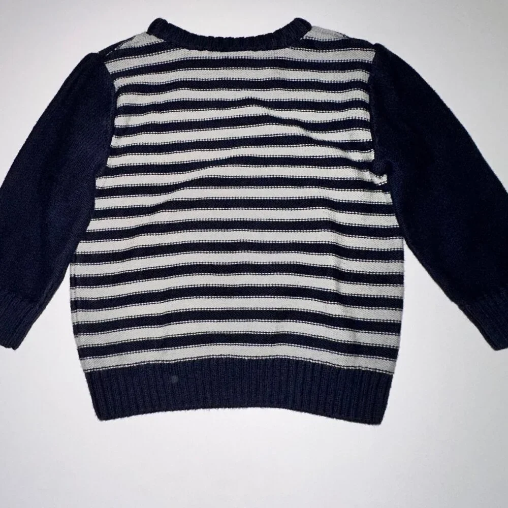 Gymboree Boys Sweater Size 2T Boys Casual Striped Pull Over Cotton navy